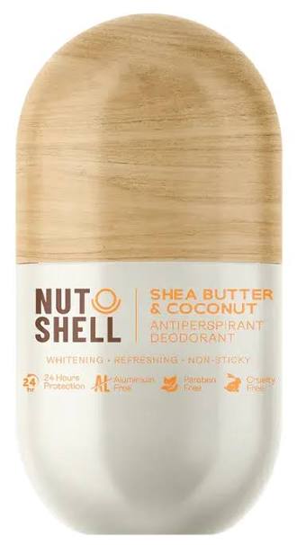 نات شيل رول اون 50مل بزبدة الشيا وجوزالهند - Nut shell Roll-On 50ml - Shea Butter & Coconut