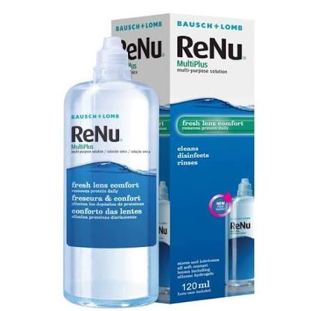 رنيو محلول عدسات صغير 120مل 270ج عرض - Renu Contact Lens Solution - Small 120 ml (Offer: 270 EGP)