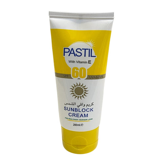 باستيل صن بلوك 200مل معامل حمايه 60 فيتامين اي - Pastel Sun Block (200ml) - SPF 60 with Vitamin E