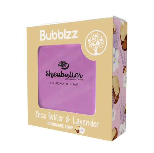 ببلز صابون 160جم لافندر وزبدة شيا - Bubblzz Soap 160g - Lavender & Shea Butter