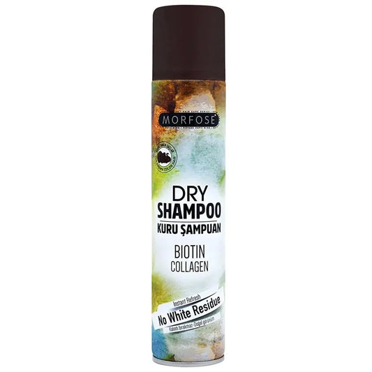 مورفوس شامبو دراي سبراي 200مل بني - Morfose Biotin & Collagen Dry Shampoo For Brown Hair 200ml