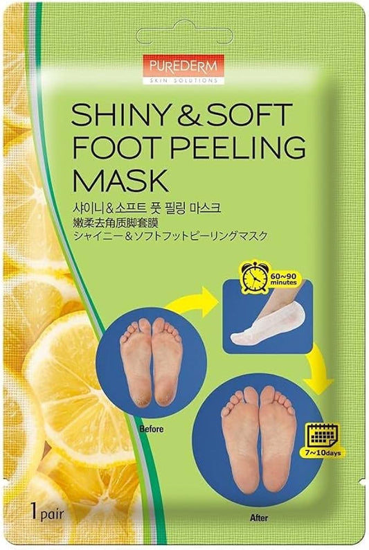 بيورديرم ماسك للقدم سوفت فوت بيلنج ليمون - Purederm Botanical Choice Soft Foot Peeling Mask (Lemon)