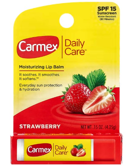 كارميكس ليب بالم موستريزنج 4.25جم فراولة - Carmex Moisturizing Lip Balm Stick - 4.25 g (Strawberry)