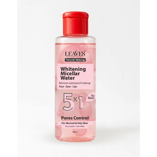 ليفز ماء ميسلار 200 مل بشرة عادية ودهنية بينك - Leaves Micellar Water for Normal & Oily Skin - Pink (200ml)