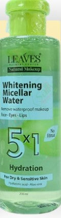 ليفز ماء ميسلار 200 مل بشرة جافة وحساسة اخضر - Leaves Micellar Water for Dry & Sensitive Skin - Green (200ml)