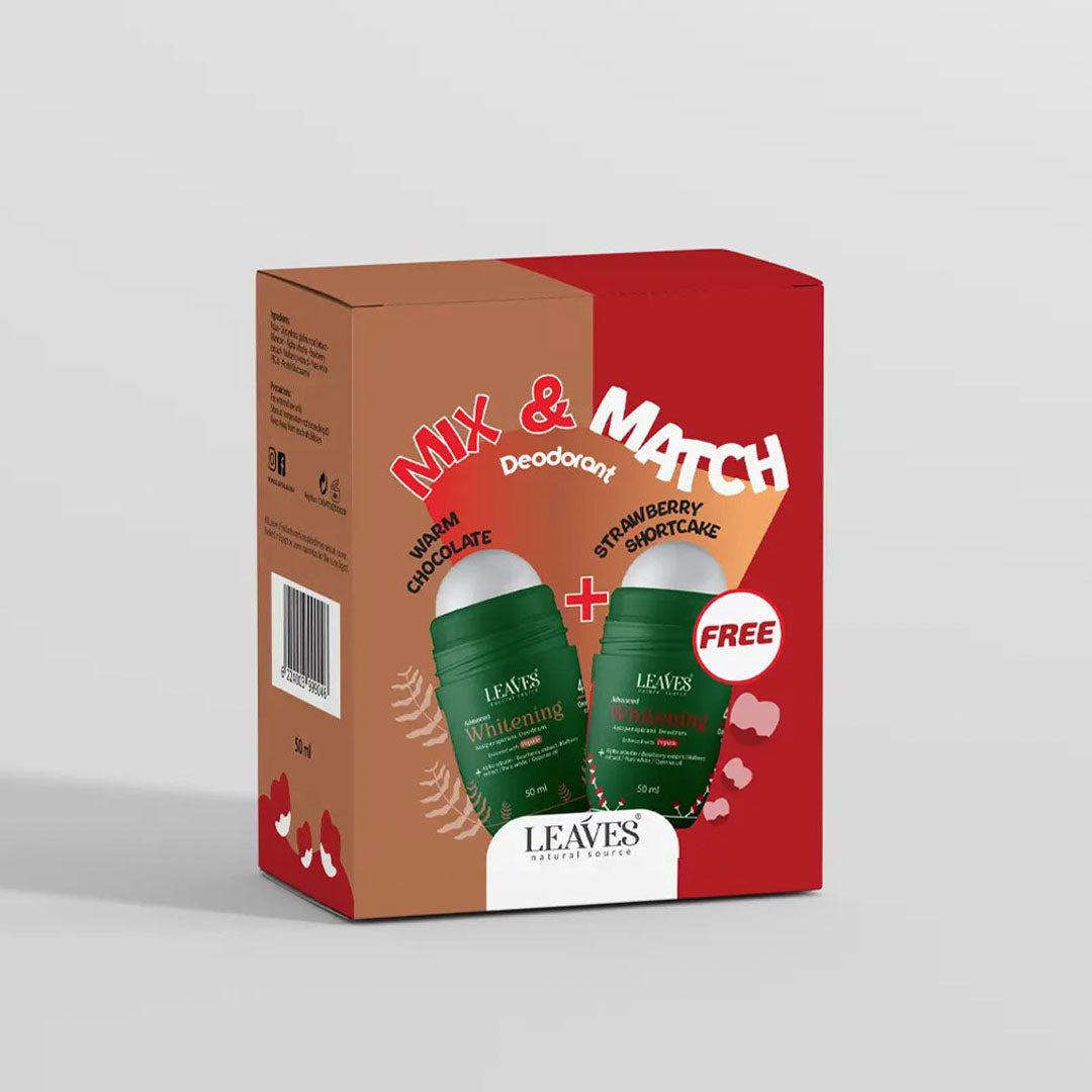 ليفز رول اون 50مل فراوله + شوكليت - Leaves Roll-On Deodorant - Strawberry + Chocolate (50ml)