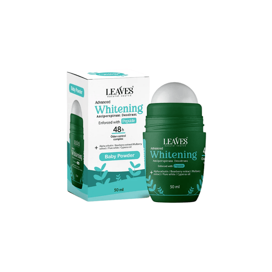 ليفز رول اون 50مل بودر - Leaves Roll-On Deodorant - Powder (50ml)