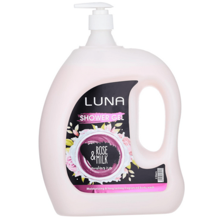 لونا شاور جيل 2 لتر ورد وحليب 20% خصم  - Luna Shower Gel 2 Liters - Rose & Milk - 20% Off Offer
