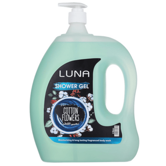 لونا شاور جيل 2 لتر نسيم القطن 20% خصم    - Luna Shower Gel 2 Liters - Cotton Breeze - 20% Off Offer