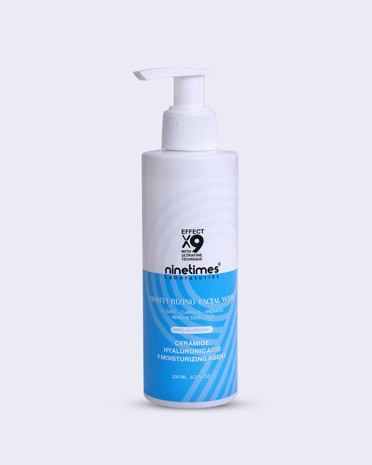 ناين تايمز غسول بشرة200مل موستريزنج هيالورونيك - Times 9 Facial Cleanser (200ml) - Moisturizing Hyaluronic