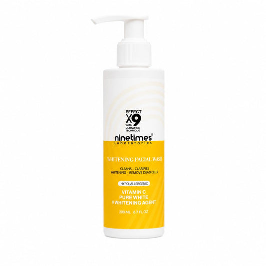 ناين تايمز غسول بشرة 200مل فيتامين سي تفتيح - Times 9 Facial Cleanser (200ml) - Vitamin C (Brightening)
