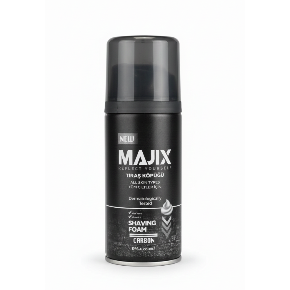 ماجيكس فوم حلاقة 100مل كاربون - Majix Shaving Foam 100ml - Carbon