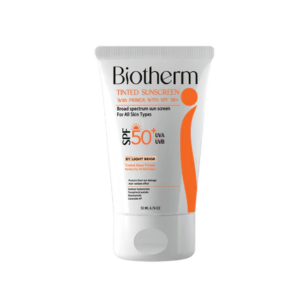 بايوثيرم كريم تينتد صن سكرين حماية 50 عرض 1+1 - Biotherm Tinted Sunscreen Cream SPF 50 - 1+1 Offer