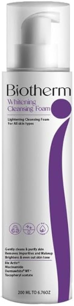 بايوثيرم غسول تفتيح للبشرة 200 مل عرض 1+1 - Biotherm Skin Whitening Facial Cleanser (200ml) - 1+1 Offer