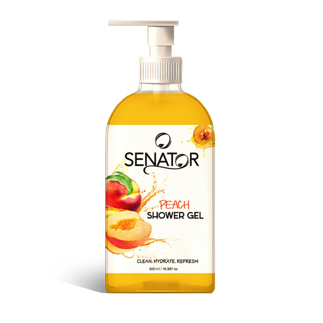 سيناتور شاور جيل 500 مل خوخ عرض 1+1 - Senator Shower Gel - Peach, 500ml (1+1 Free Offer)