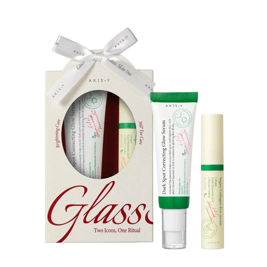 اكسيس واي سي سيرم بشرة + سيرم للعين 2 ق - AXIS-Y Dual Serum Set (Dark Spot Correcting Glow Serum + Vegan Collagen Eye Serum)