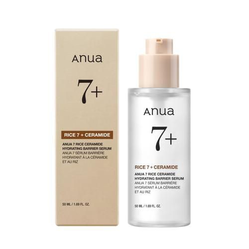 انوا سيرم 50مل سيراميد+رايس سفن  - Anua 7 Rice Ceramide Hydrating Barrier Serum 50ml