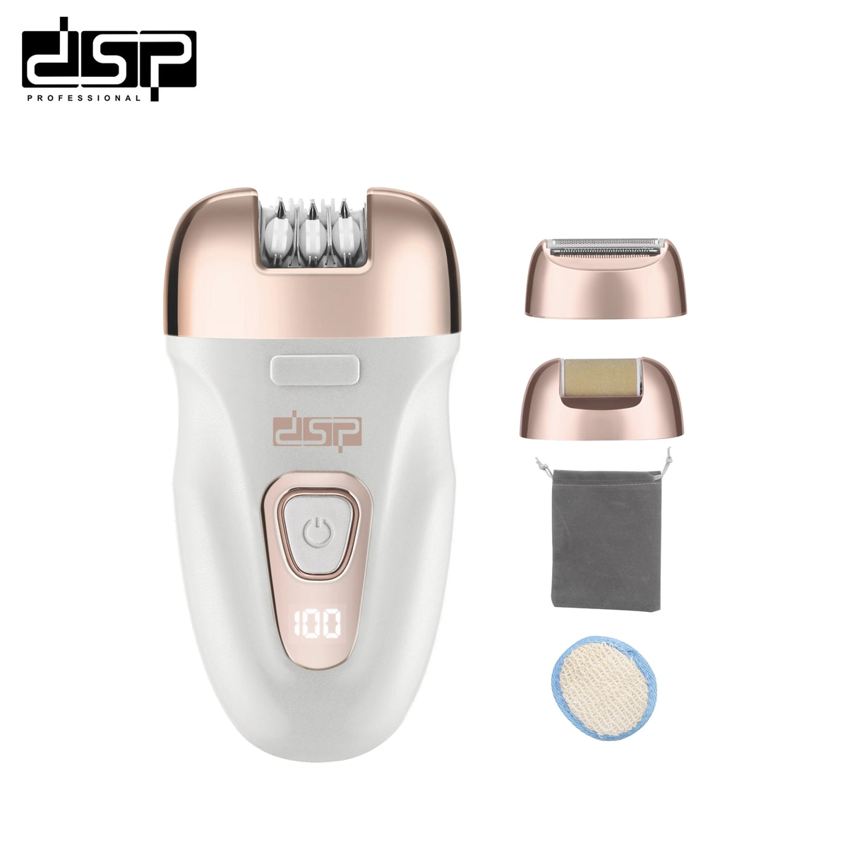 دي اس بي ماكينة  3*1 سموز سكين موديل 70455 - DSP 3-in-1 Smooth Skin Grooming / Epilator Machine - Model 70455