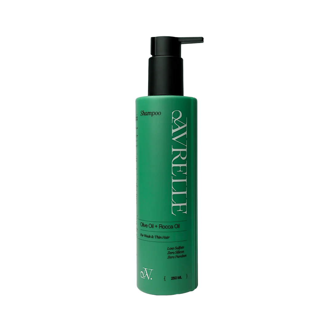 افريل شامبو 250 مل زيت زيتون وجرجير  - Avrelle Hair Shampoo 250 ml with Olive Oil & Rocket Extract