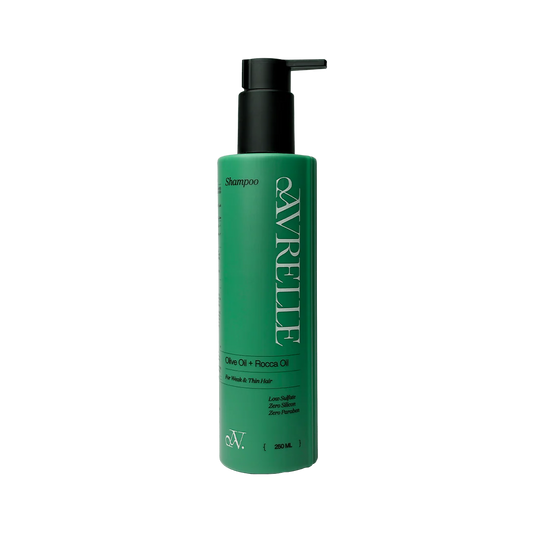 افريل شامبو 250 مل زيت زيتون وجرجير  - Avrelle Hair Shampoo 250 ml with Olive Oil & Rocket Extract