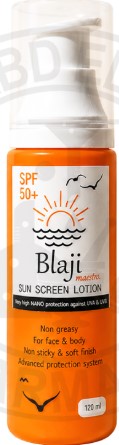 بلاجي صن سكرين لوشن 120 مل 50 اس بي اف-Blaji  Sun Moisturising Sun Lotion SPF 50 - 120ml
