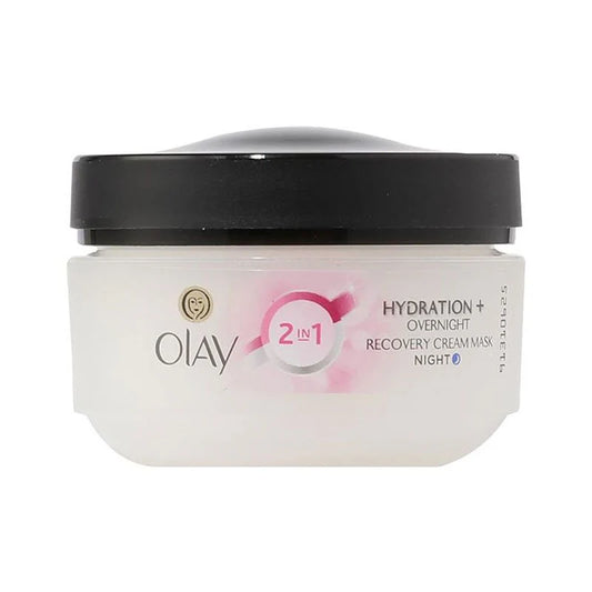 اولاي كريم 2*1 50 مل قناع ليلي مرطب - Olay 2-in-1 Hydrating Night Mask & Moisturizing Cream 50ml