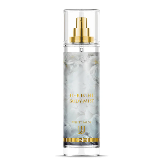 يوريتشي بادي ميست وايت مسك 250 مل - U-Richi BODY MIST WHITE MUSK