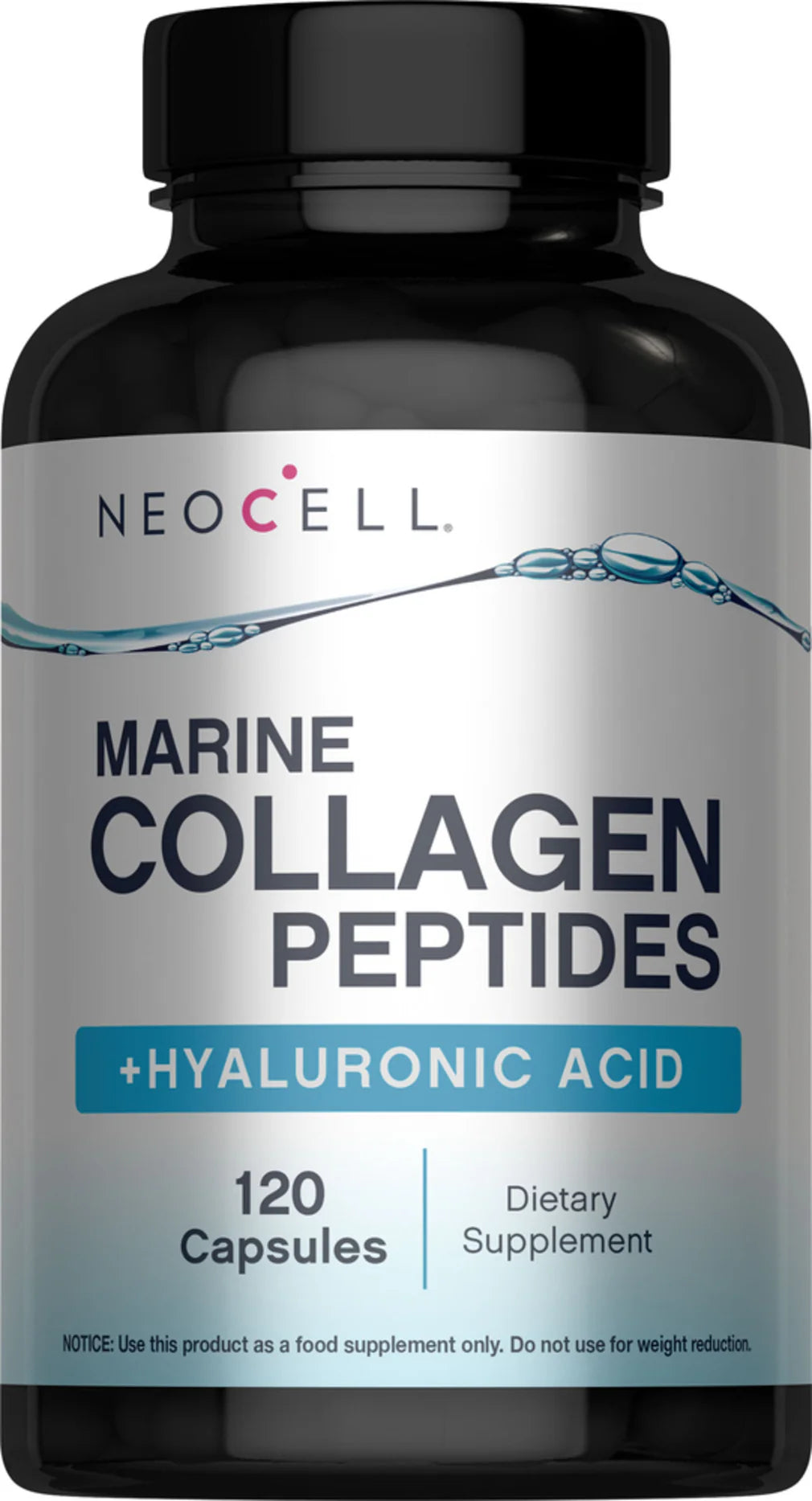 Neocell Marine Collagen Peptides + Hyaluronic Acid, 120 Fish Gelatin Capsules