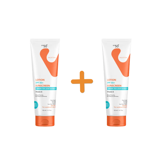 Vacation Sunscreen Lotion SPF50+ 120ml (1+1) Offer