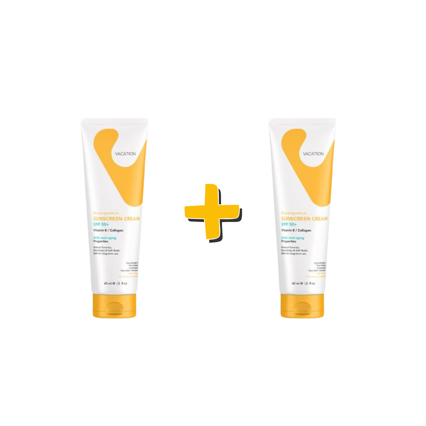 VACATION SUNSCREEN CREAM SPF50 60ML (1+1) Offer