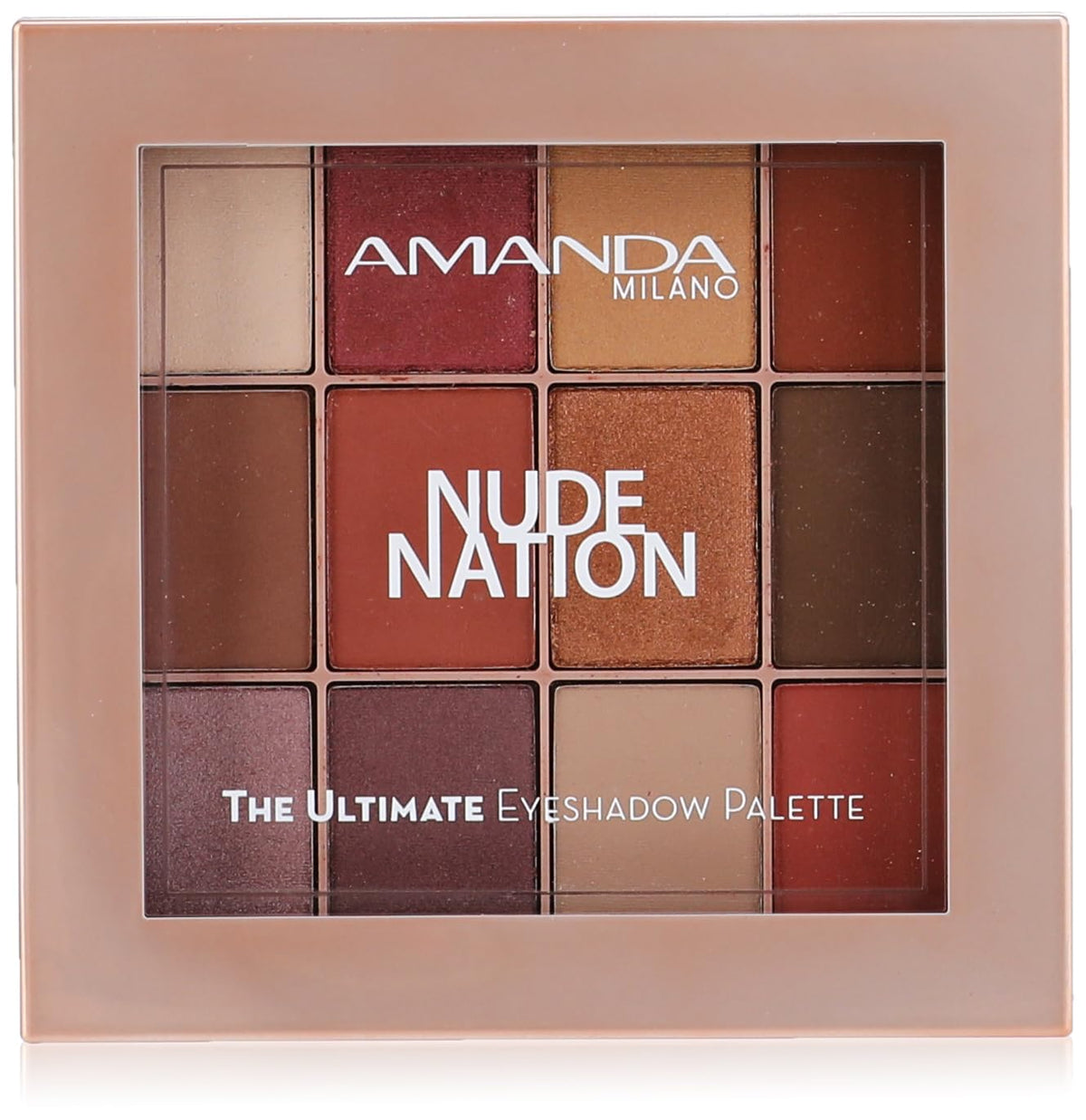 اماندا اى شادو 12لون كيت نود نايشن  - Amanda 12-Color Eyeshadow Palette - Nude Nation