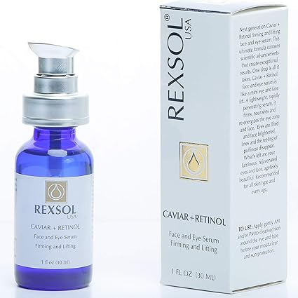 Rexsol Caviar + Retinol Face and Eye Serum 30ml