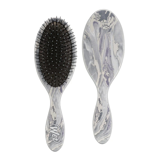 ويت برش اورجينال ميتالك ماربيلا سليفر - WetBrush Original Detangler-Metallic Marble-Silver"