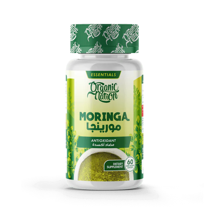 اورجانيك نيشن مورينجا 60 كبسولة - Organic Nation Moringa Oleifera-60Servings-60 Capsules