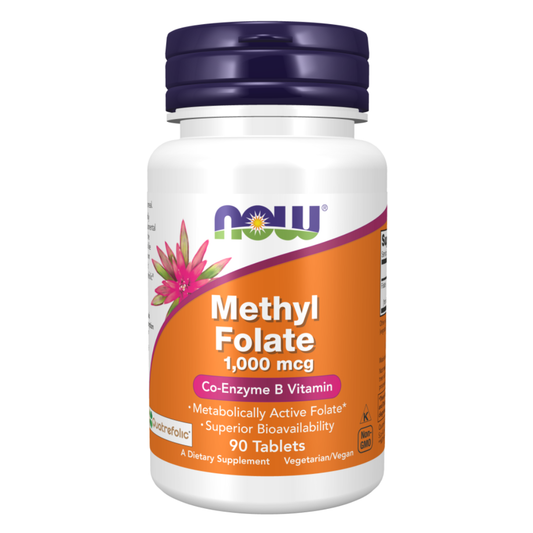Now Methyl Folate 1000 mcg 90 TABLETS
