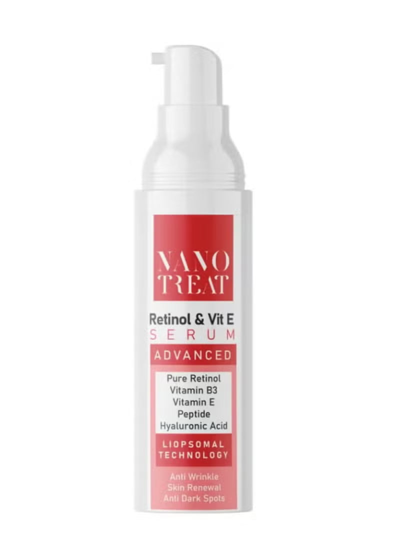 نانو تريت سيرم بشرة 30مل ريتينول وفيتامين اي - Nano Treat Retinol & Vit E Serum 30ml