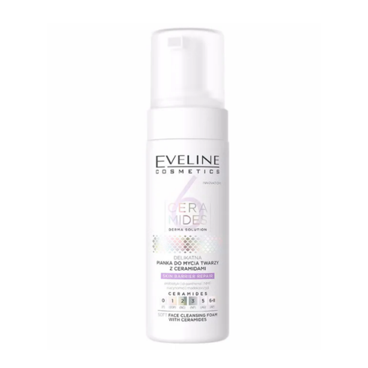 ايفي لاين غسول رغوة 150مل - Eveline Soft face cleansing foam with ceramides