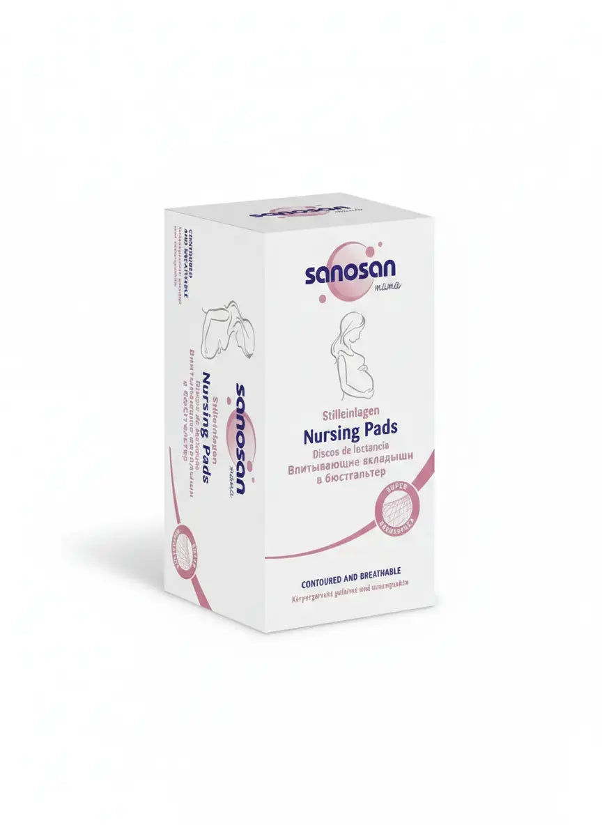 سانوسان بيبى وساده صدر 30 قطعة - Sanosan Baby Nursing Breast Pads (30 pcs)