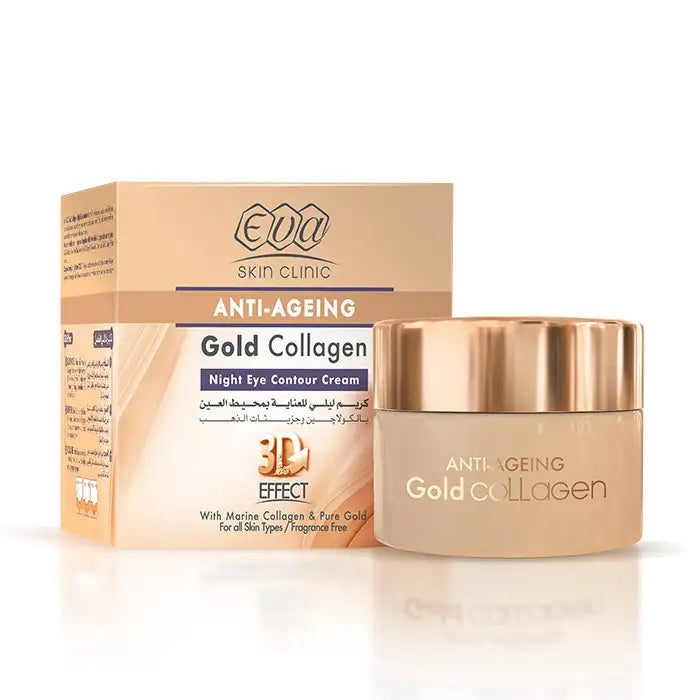 Eva Skin Clinic Anti-Ageing Gold Collagen Night Eye Contour Cream 15ml