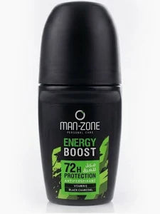 مان زون  رول اون 50مل انيرجى بوست - Man-Zone Personal Care Energy Boost Roll-On Antiperspirant 72H Protection