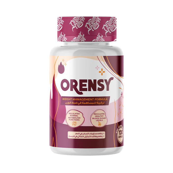 اورجانيك نيشن اورينسى لضبط الوزن 120 كبسولة - Organic Nation Orensy Weight Management Formula-60Serv.-120 Capsules