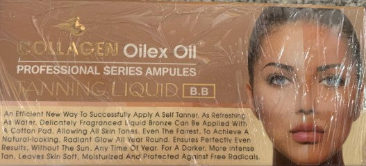كولاجين اويليكس اويل امبولات تاننج للجسم دهب صغير - Oilex Collagen Tanning Body Oil Ampoules - Small Gold