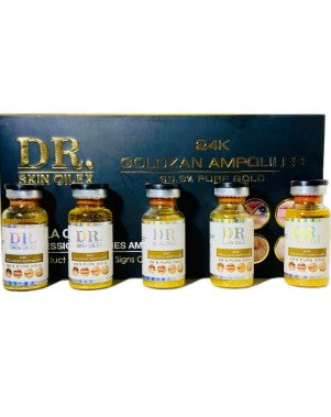 دكتور سكين اويليكس امبولات جولدن 24 كيه - Dr. Skin Oilex 24K Golden Skin Ampoules