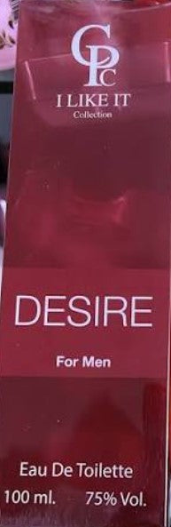 سي بي سي لايكيت برفان 100مل رجالي ديزاير - CBC Like it Perfume - Men's Desire, 100ml