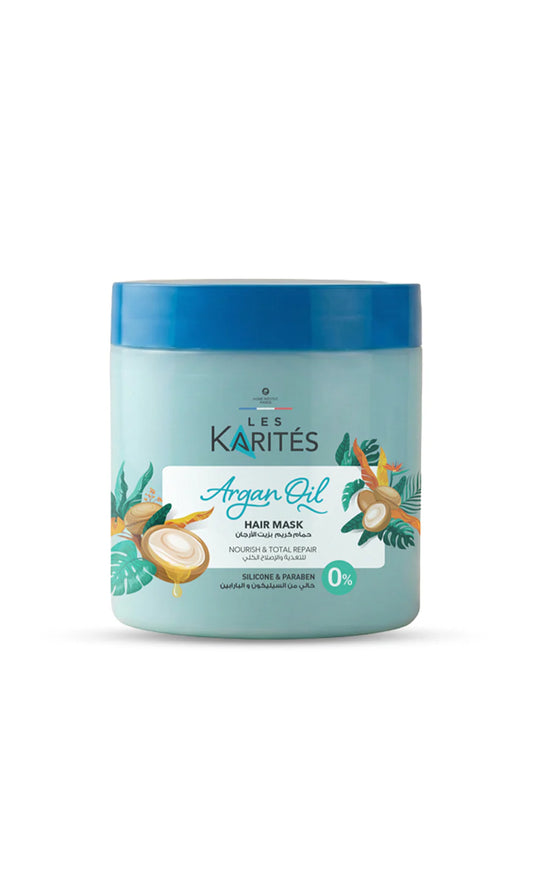 كاريتيه حمام كريم 475مل ارجان اويل - Les Karités Argan Oil Hair Mask Nourish & Total Repair