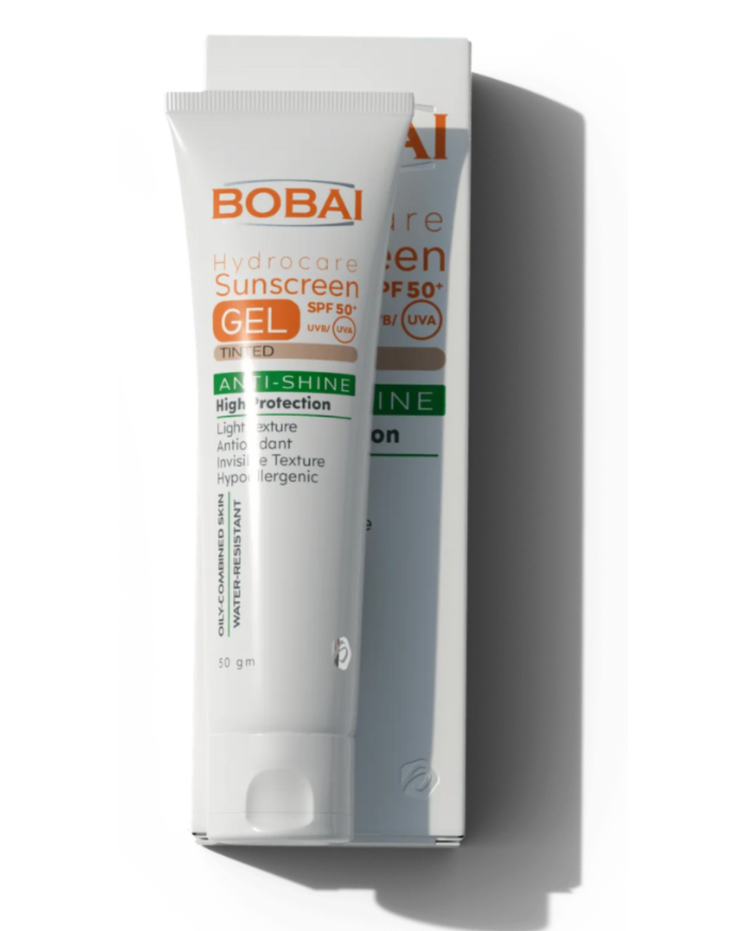 Bobai Hydrocare Tinted Sunscreen Gel SPF50+, 50 gm - بوباي هيدروكور تنتد صن سكرين جل(50+) 50جم