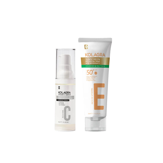 Kolgara Offer Vitamin C Serum 30 ml + Sunscreen Gel cream