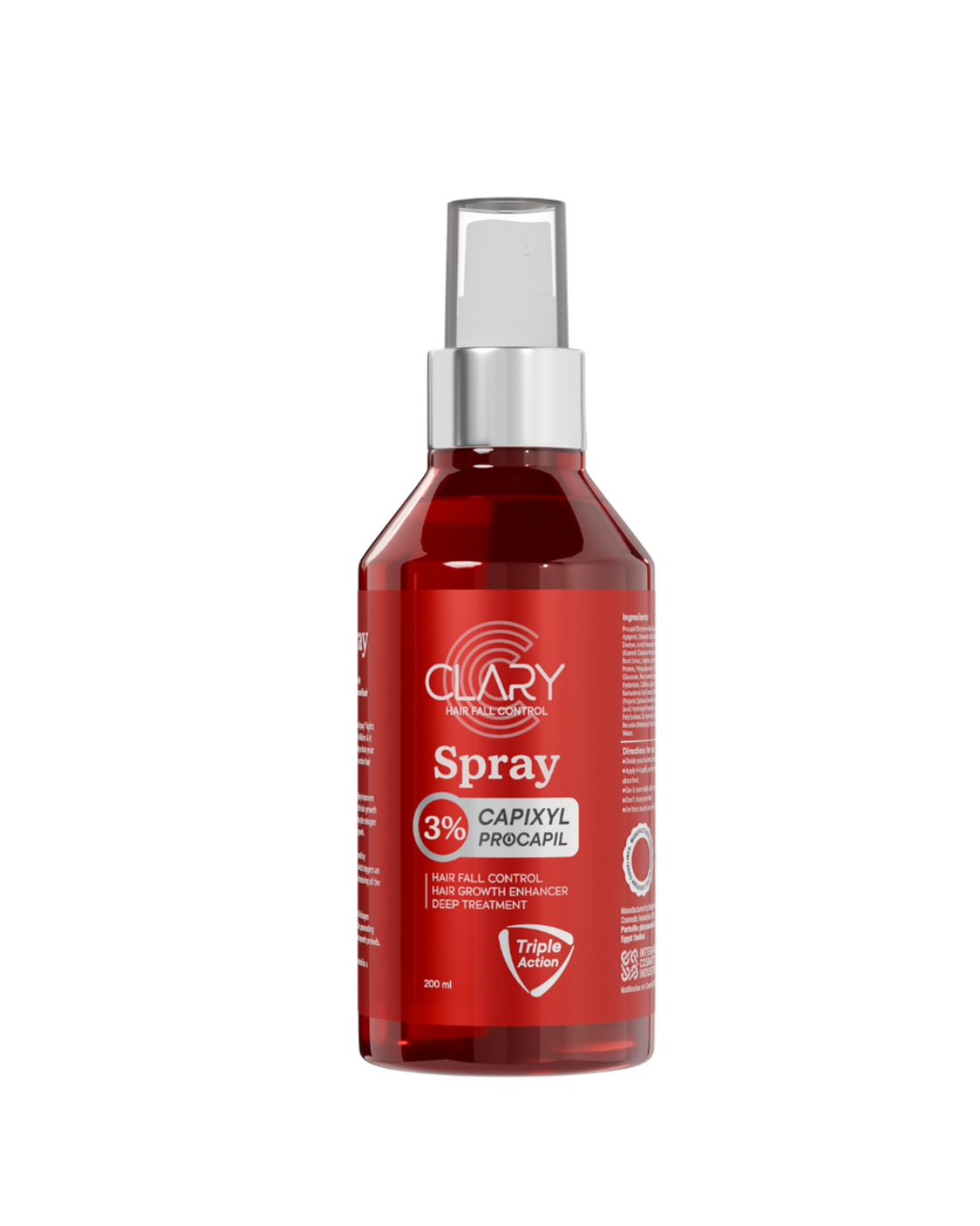 Clary Hair Fall Control Spray 200 ml - كلاري سبراي للتحكم في تساقط الشعر 200مل