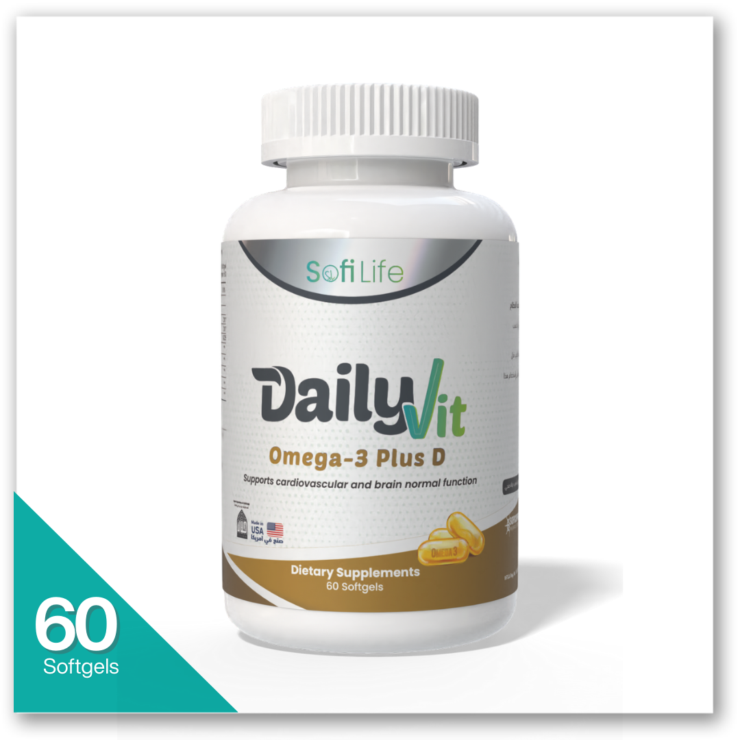 سوفي لايف دايلى فيت اوميجا3 بلس د 60 قرص - DailyVit Omega 3 Plus D
