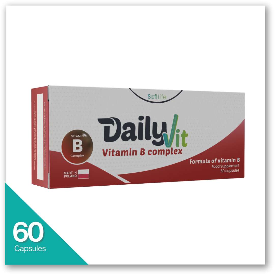 سوفي لايف دايلي فيت فيتامين ب كومبلكس 60 كبسولة - DailyVit Vitamin B Complex